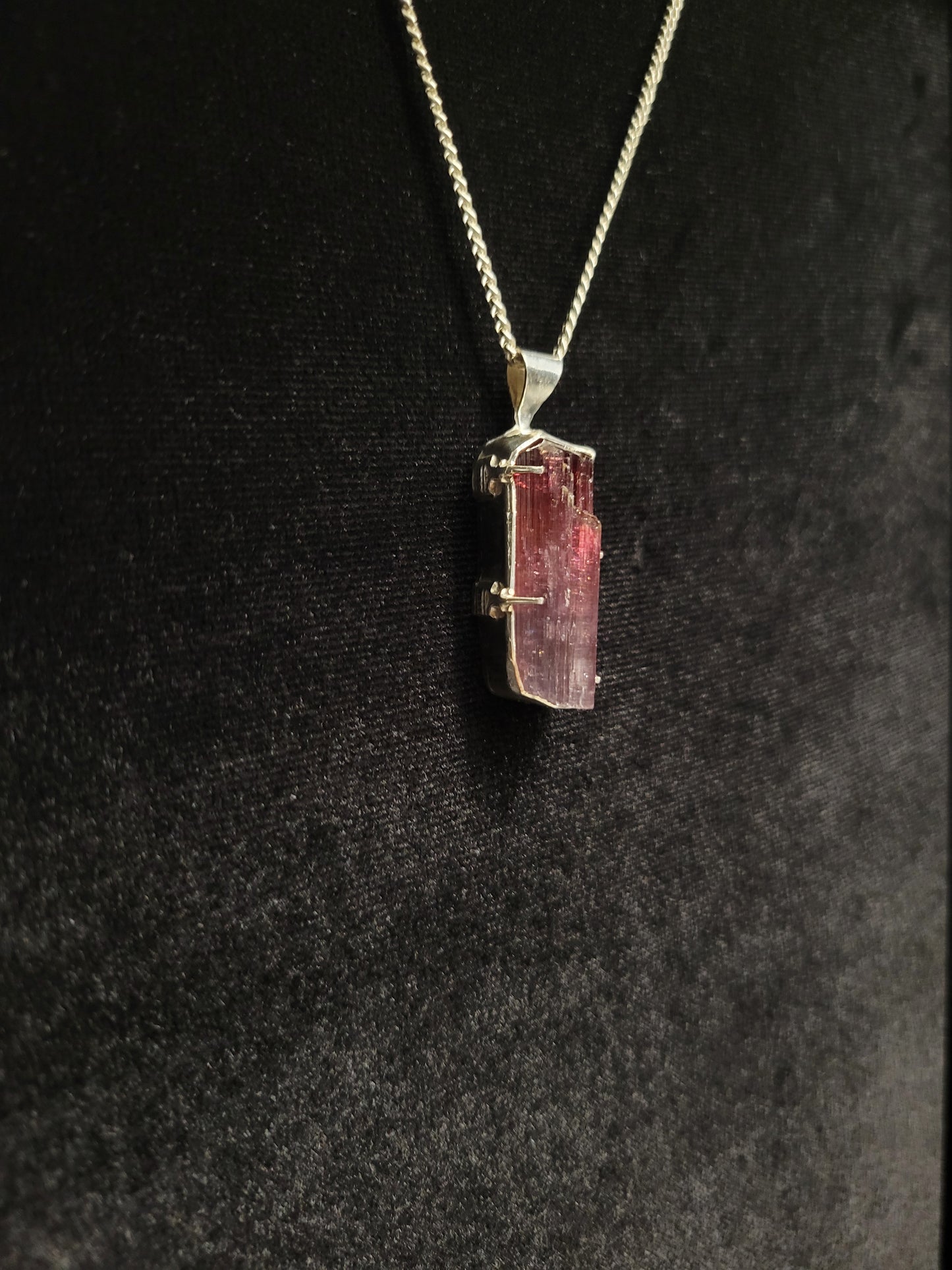 Sterling Silver Tourmaline Pendant