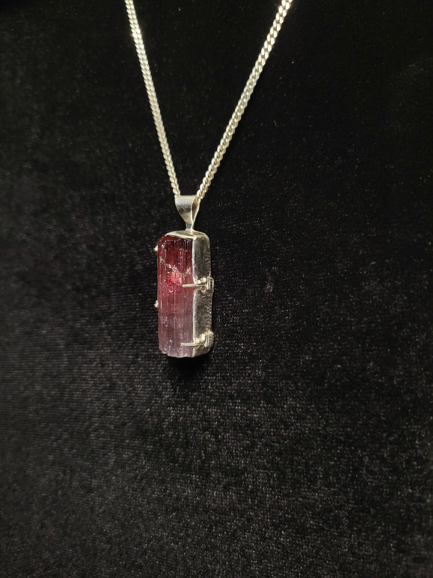 Sterling Silver Tourmaline Pendant