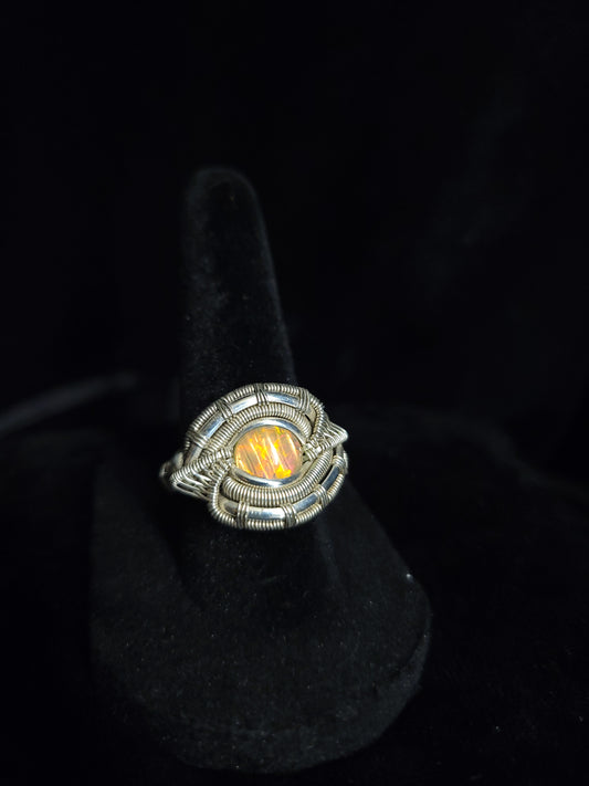 Size 7 Ethiopian Opal Ring