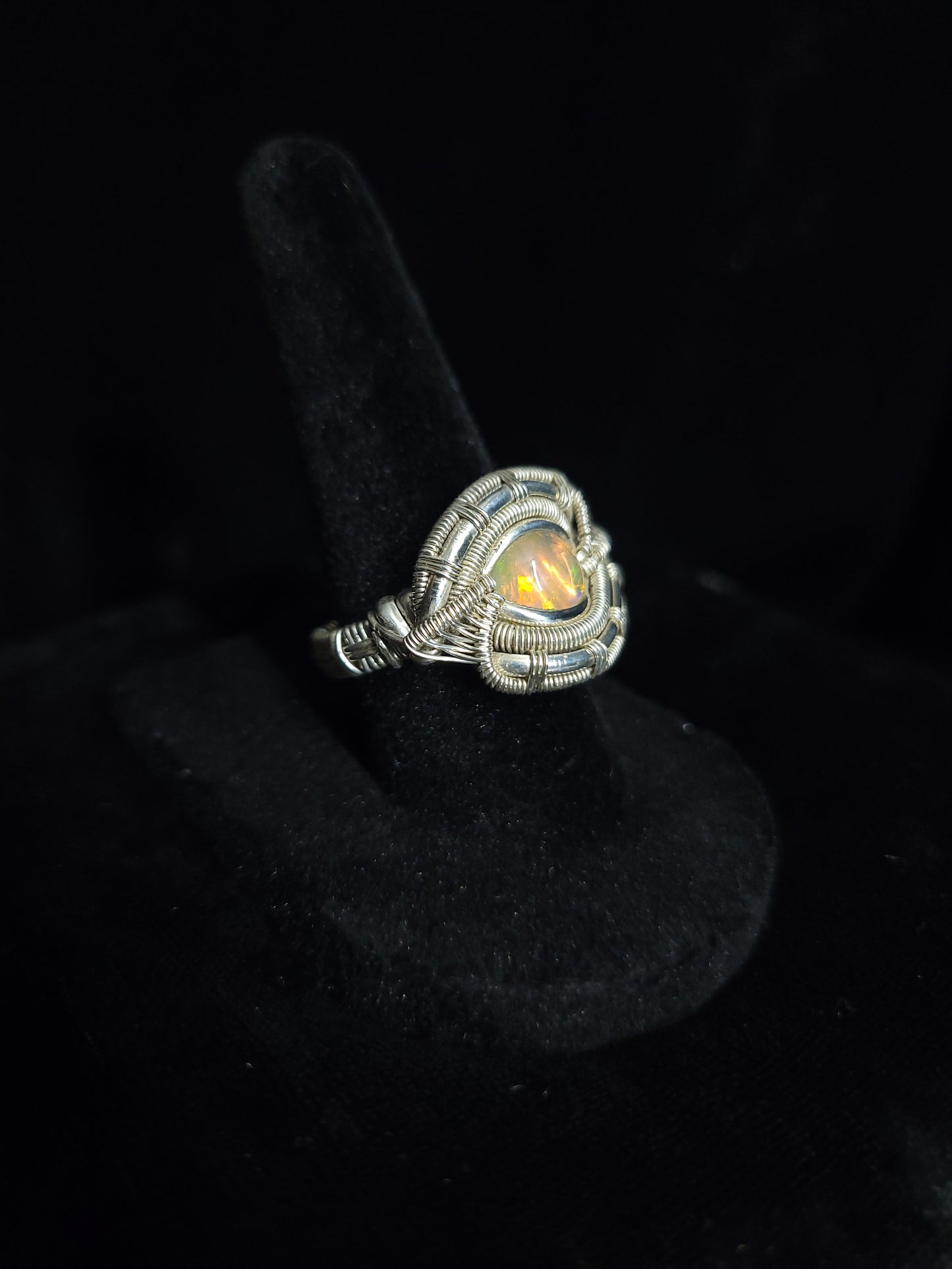 Size 7 Ethiopian Opal Ring