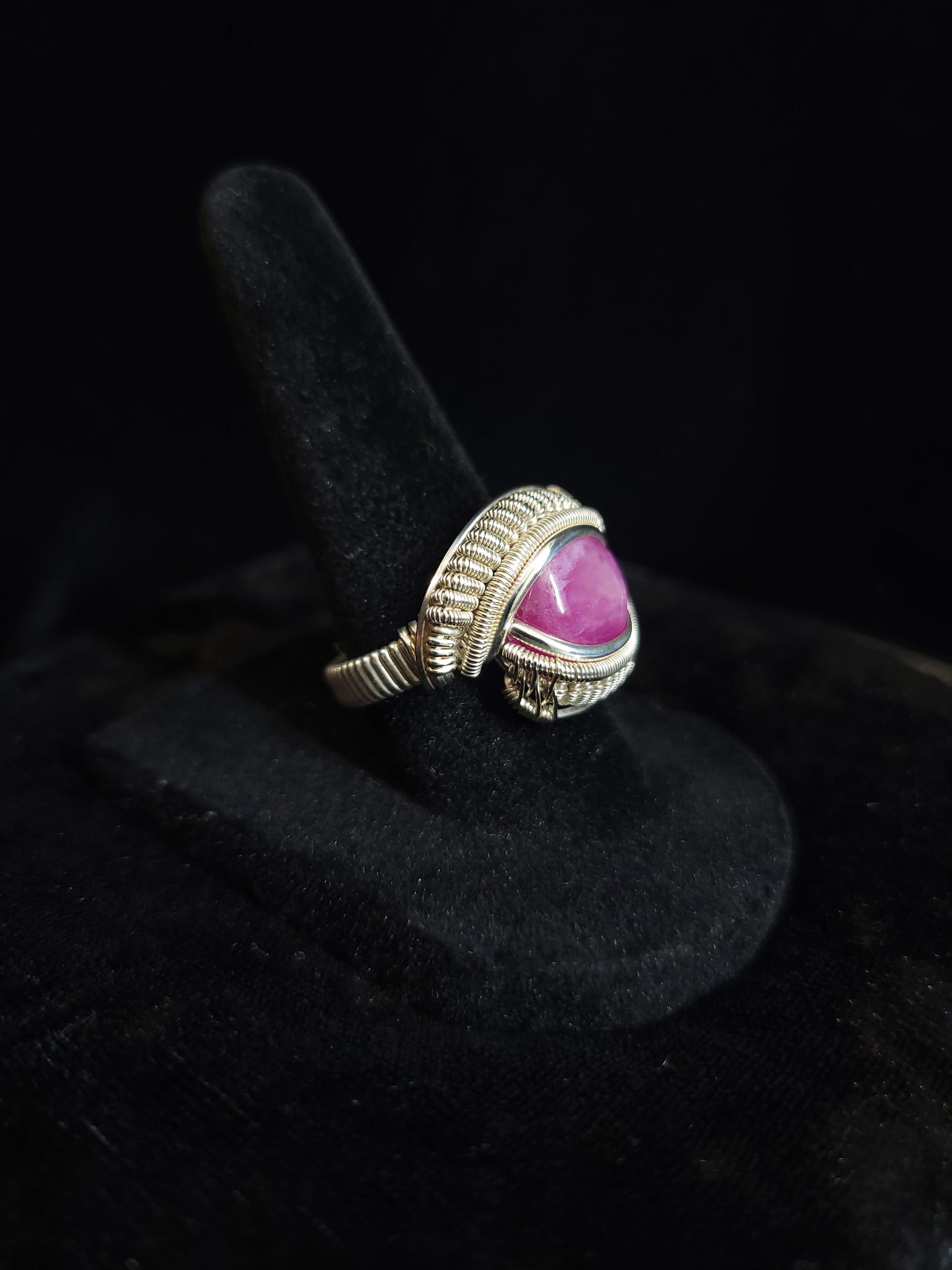 Size 8 Sterling Silver Ruby Ring